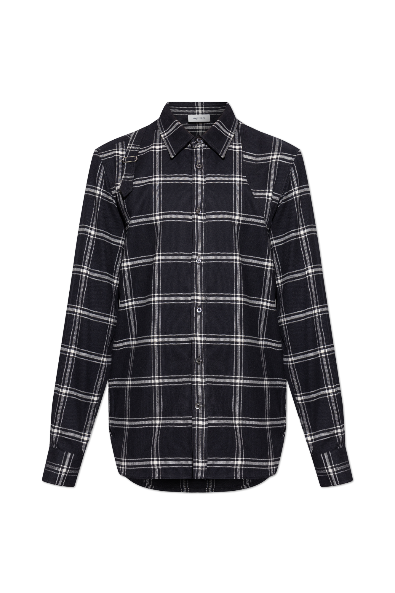 【送料&関税込】Alexander McQueen Check Pattern Distressed J Alexander McQueen Plaid pattern shirt | Men's Clothing | Vitkac